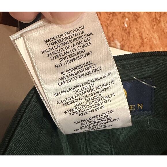 Polo Ralph Lauren Hat Green Ralph's Coffee New York Ball Cap Baseball Hat - Picture 10 of 13